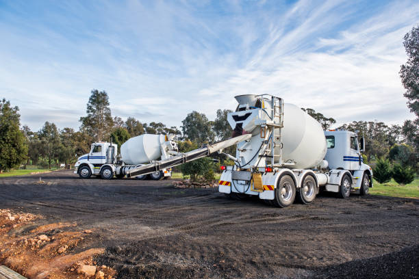 Concrete walkway installation